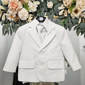 Boy's Five Piece White Suite